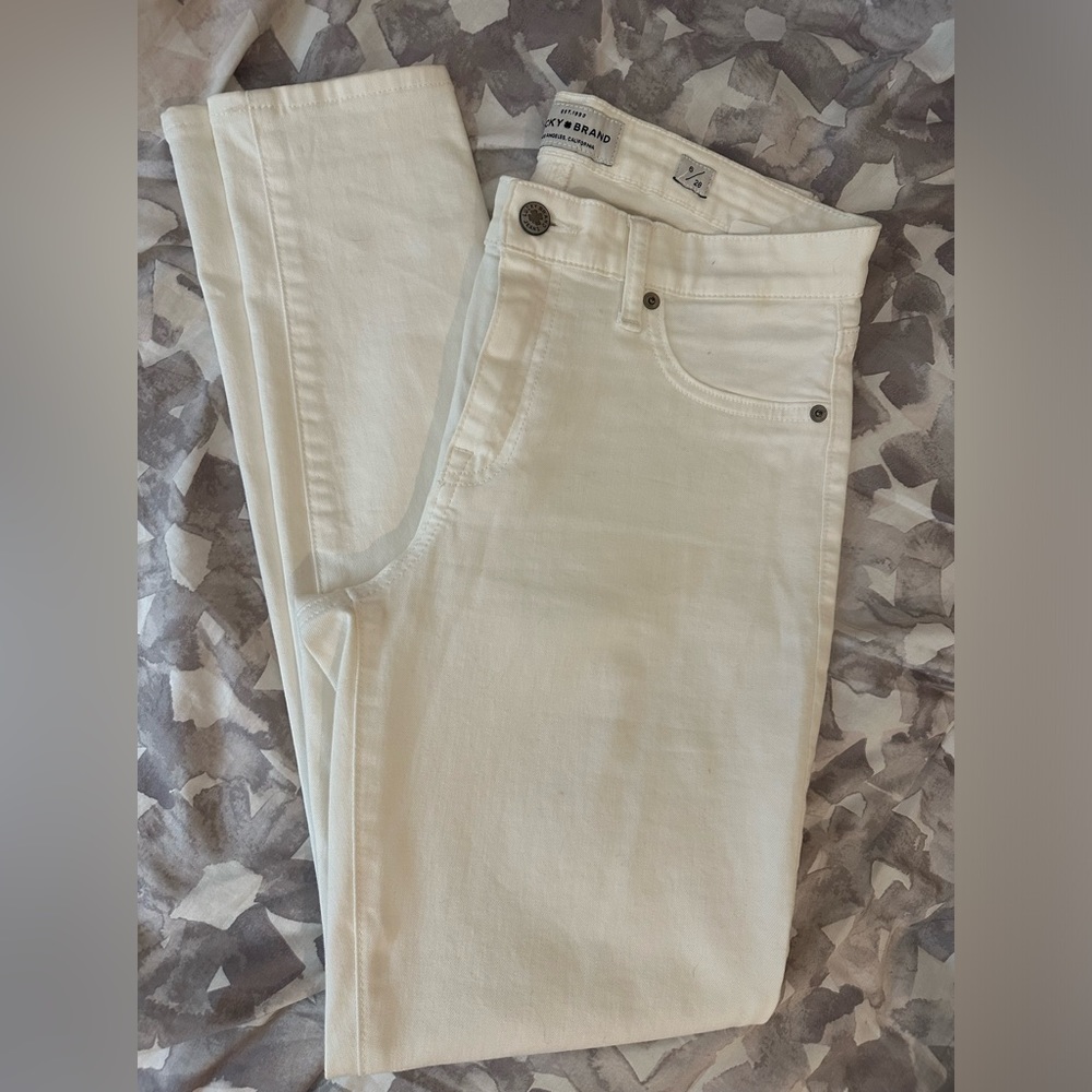 Lucky Brand White Jeans ava skinny